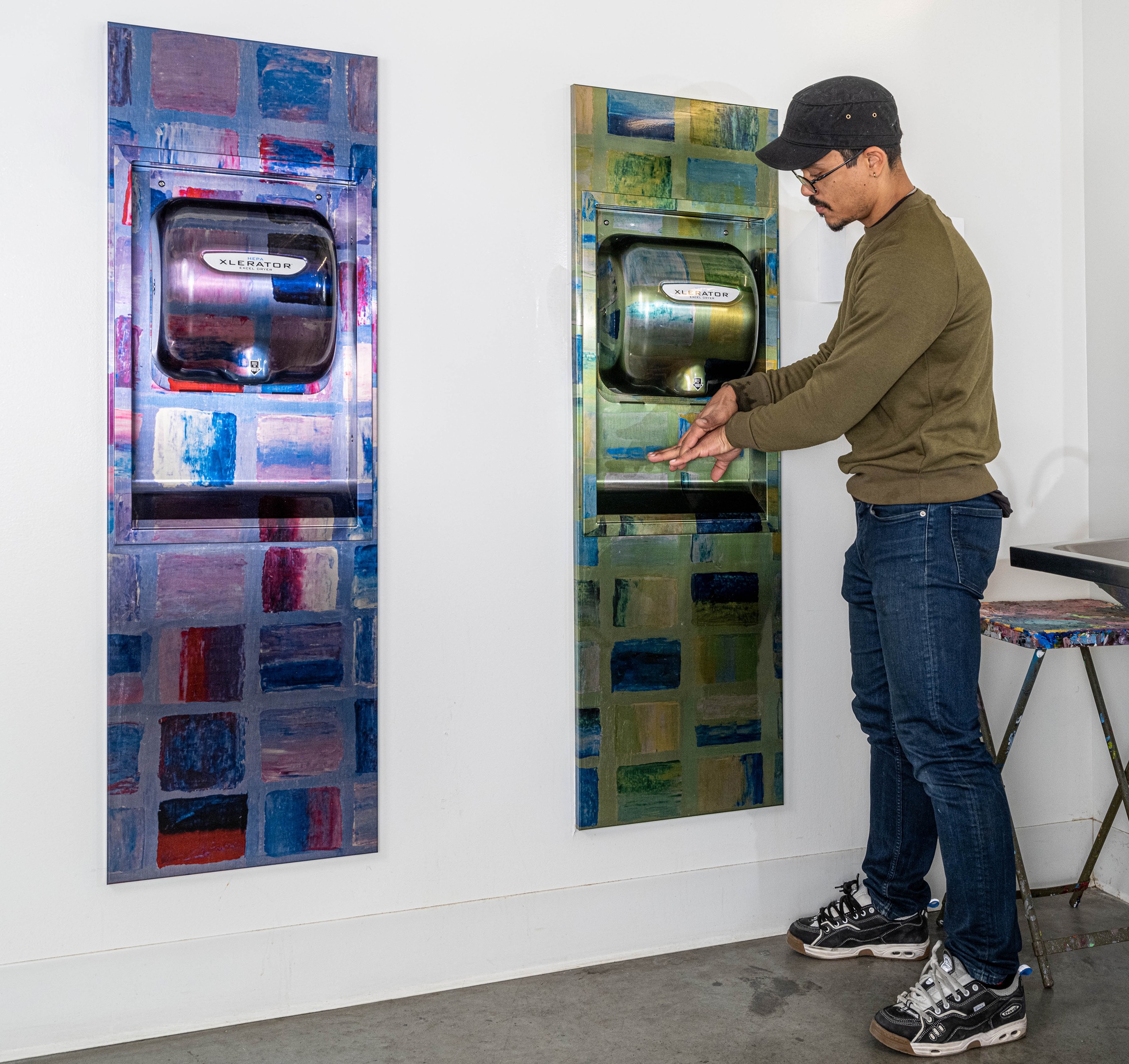 Tran Evelyn Designs custom hand dryer cover